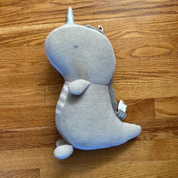 Living Textiles Plush Toy Taylor T-Rex Knitted Stuffed Animal Toy with Rattle EU - Picture 2 of 3